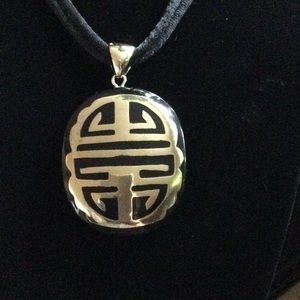 Chicos Asian Theme Long Necklace